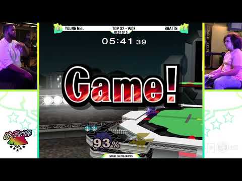 No Jawns 2: Top 32 - WQF - Young Neil (Fox) Vs. Bbatts (Peach) - SSBM Tournament