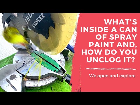 What's Inside a Spray Paint Can and How do you Unclog...