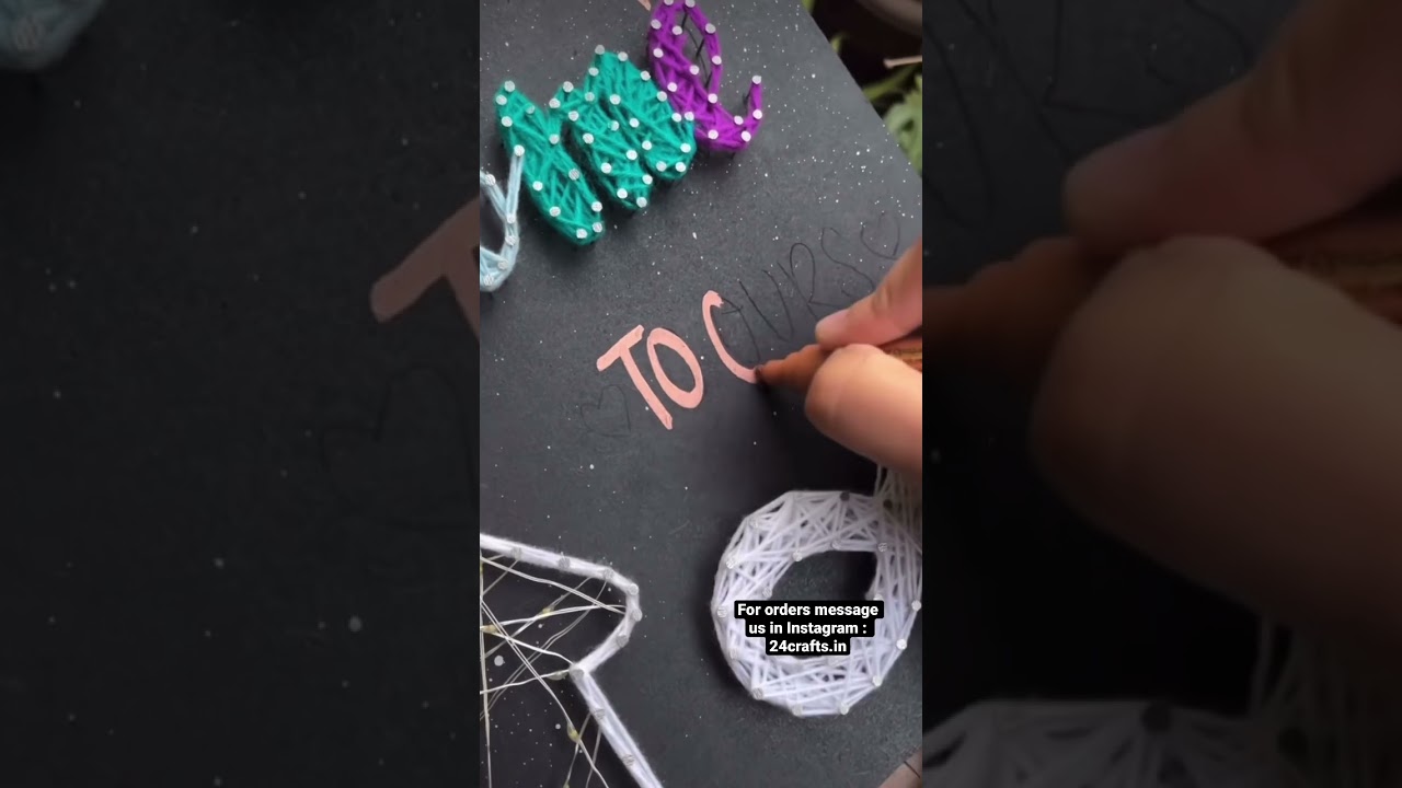 Customised string art | how to make string art | string art tutorial | home decor ideas | happygifts