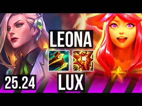 LEONA & Ezreal vs LUX & Caitlyn (SUP) | KR Master | 25.24