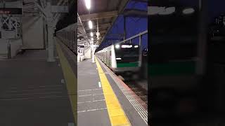 埼京線　与野本町駅　通勤快速　通過シーン