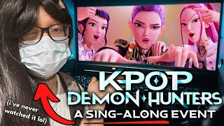 i ugly cried to kpop demon hunters... in theaters?! (first time reaction??)