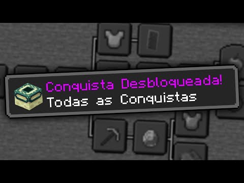 FIZ TODAS AS CONQUISTAS DO MINECRAFT EM UM VÍDEO