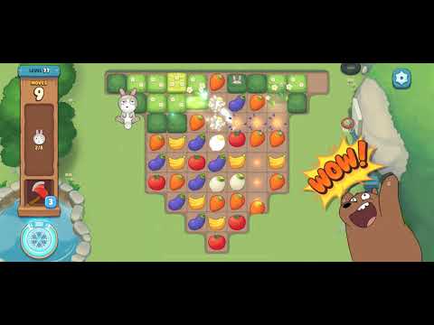 [Gameplay] We Bare Bears Match3 - Level 77 (No Boosters)