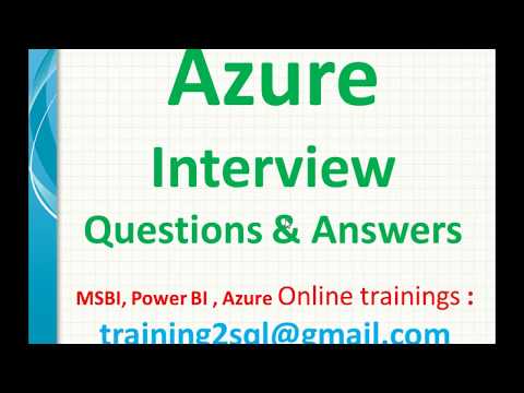 Azure Interview Questions and Answers