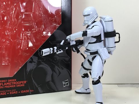 Star Wars Force Awakens Black Series 6 Inch Flametrooper Review