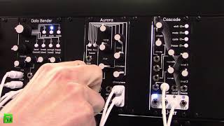 Video thumbnail for NAMM2020 Qu bit new eurorack modules Data Bender, Aurora, surface, cascade by Ken Flux Pierce Fluxwithit