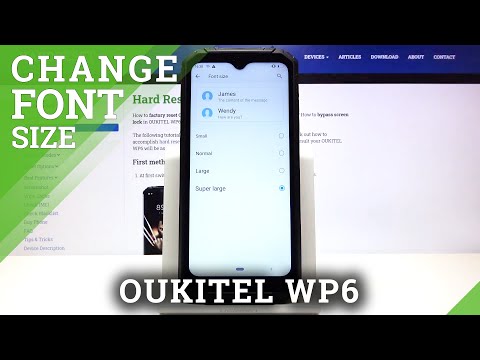 How to Change Font Size in Oukitel WP6 - Make The Font Size Bigger or Smaller
