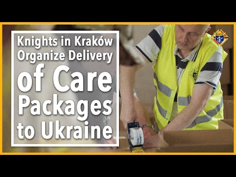 Knights in Kraków Organize Delivery of Care Packages to Ukraine