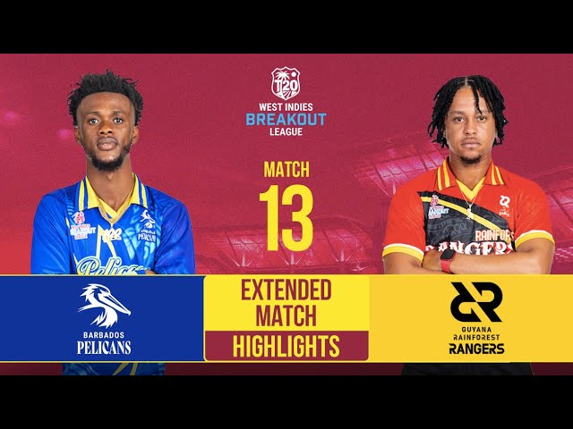 Extended Match Highlights | Barbados Pelicans vs Guyana Rainforest Rangers |