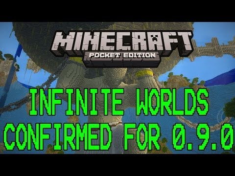 INFINITE WORLDS CONFIRMED! Minecraft PE 0.9.0