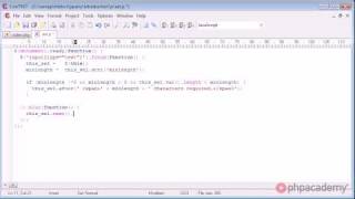 jQuery Tutorial - 88 - Minimum text field length
