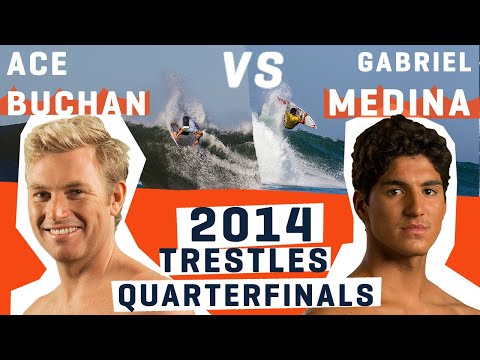Gabriel Medina VS Ace Buchan, MUST SEE ACTION from the 2014 Hurley Pro @ Trestles | WSL REWIND
