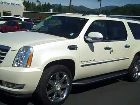 2007 Cadillac Escalade ESV AWD Diamond White Enumclaw, Seattle, Puyallup, Tacoma, Auburn, WA - V1932