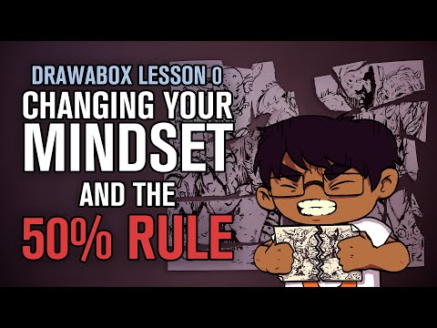 Drawabox Lesson 0, Part 3: Changing your Mindset and the 50% Rule