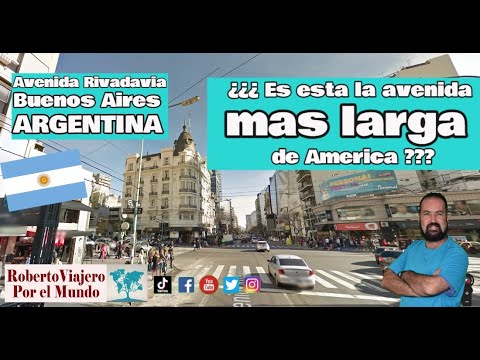 Es la avenida mas larga de America ??  Avenida Rivadavia Buenos Aires Argentina