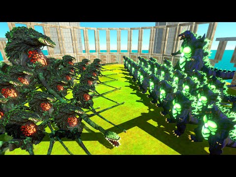 Growing Super Godzilla vs Growing Biollante in Epic Arena - Who will win?