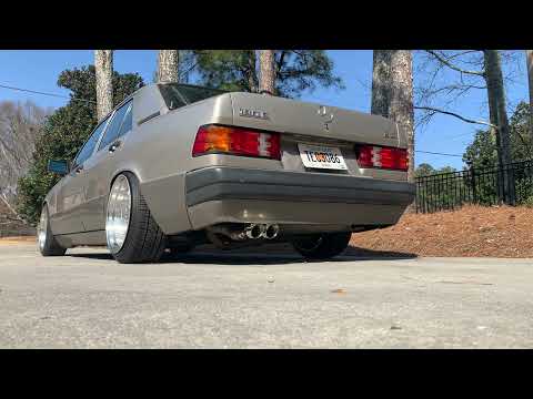 My 190E with new exhaust