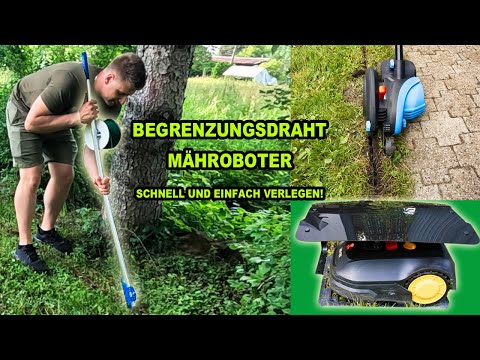 BEGRENZUNGSDRAHT VOM RASENMÄHROBOTER VERLEGEN - EINFACH WIE NIE - MIT DEN RICHTIGEN 2 WERKZEUGEN!