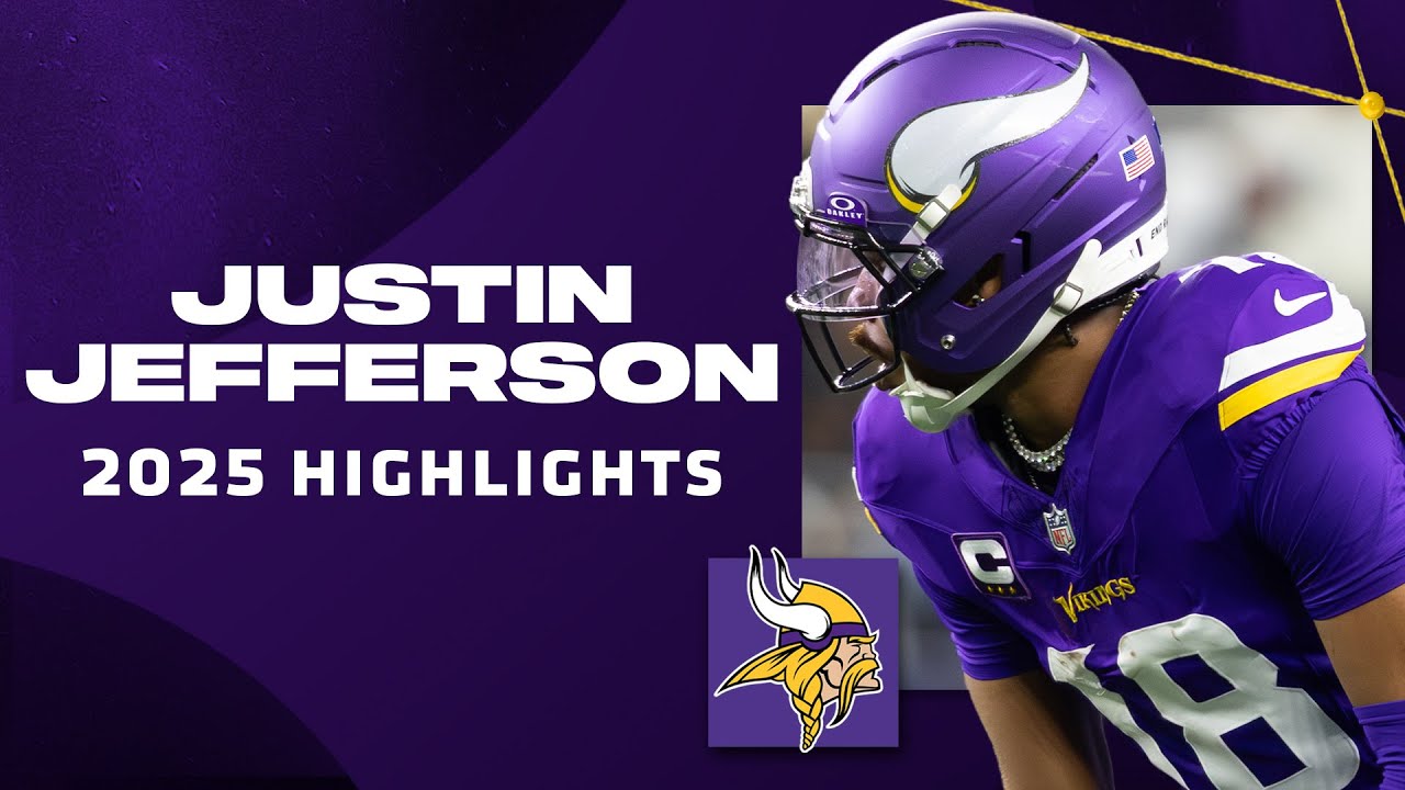Justin Jefferson Highlights from 2025 NFL Season | Minnesota Vikings