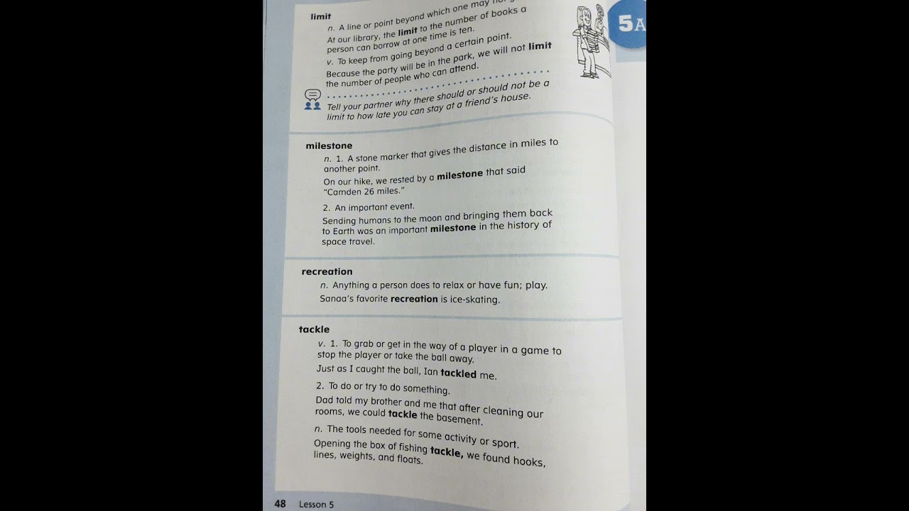 Wordly Wise book 3 Word 5 read aloud