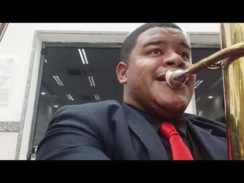 Hino 35 H5- Eis que multidão mui grande 🙌🏾❤️ pt1 #baixo #tuba #ensaio #fypシ #orquestra