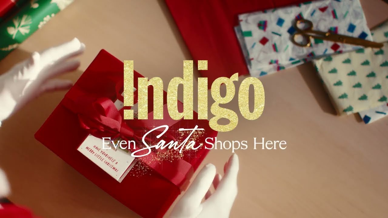 Indigo. Even Santa Shops Here
