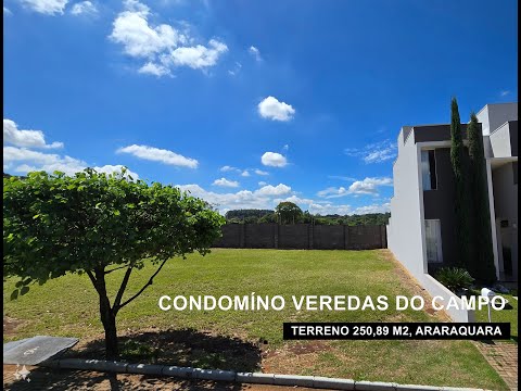Terreno em condomínio à venda, no Residencial Veredas do Campo, Araraquara - SP