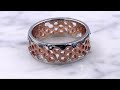 video - Hex Wedding Band In 18K Yellow Gold