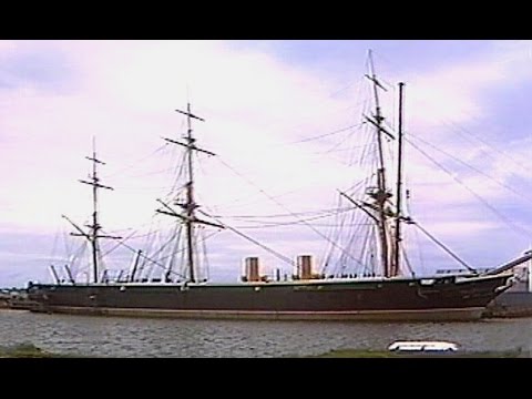 HMS Warrior leaves Hartlepool for Portsmouth - BBC Look North - 11th June 1987