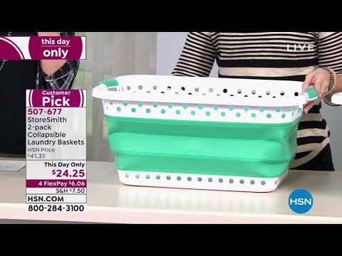 StoreSmith 2pack Collapsible Laundry Baskets