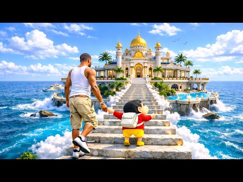 Gta 5 : Franklin Shinchan Made A Luxury Golden Water House | Gta V Bangla Gameplay