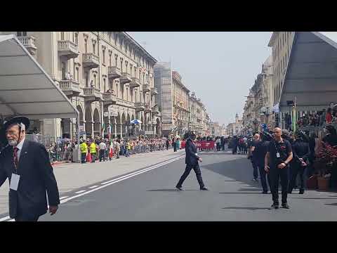 22 MAGGIO 2022 - RADUNO NAZIONALE BERSAGLIERI - CUNEO - PASSO DI CORSA -  PALCO AUTORITA'