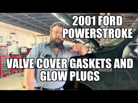 2001 Ford F-250 7.3 Powerstroke misfire, valve cover gasket and glow plug replacement
