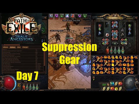 [Path of Exile 3.22] We got a lot of spell suppression day 7 build diary for Ancestor League - 1180