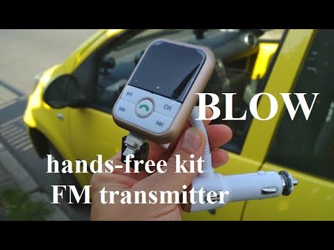 FM moduliatorius Blow BT QC3.0A/74-152 video
