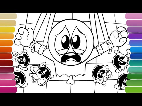 PLAYER DEATH Coloring Pages / How to Color POPPY PLAYTIME 3 (SMILING CRITTERS)
