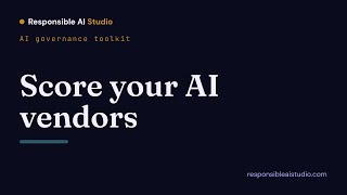 Score Insurance AI Vendors — ISO 42001, EU AI Act & GDPR