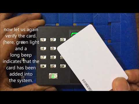 ZKT X6 ADDING & DELETING SINGLE CARD USER