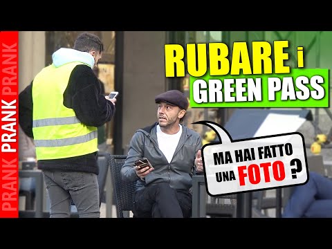 RUBARE i GREEN PASS alla GENTE ! - Prank