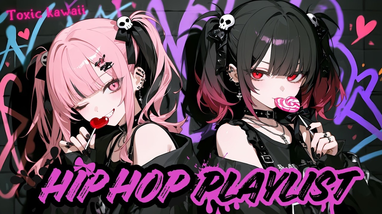 【Playlist】脳内ループ確定♪ガチでノれるHip-Hop×かっこかわいい曲3時間集中メドレー【作業用BGM /J-Pop/Dark Pop & Trap beat】