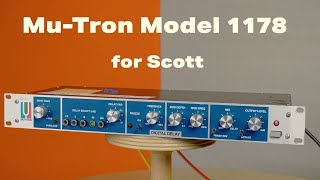 Video thumbnail for Mu-Tron Model 1173 for Scott by foleytronics fx repair