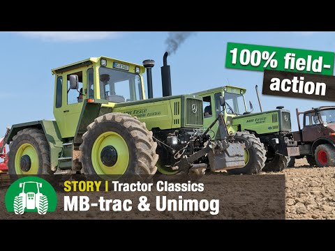 MB-trac & Unimog – 5 stars on an arable farm (Classic Mercedes-Benz tractors in 4K)