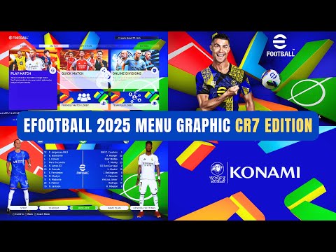 PES 2017 | eFootball™ 2025 Menu Graphic Cristiano Ronaldo Edition - Compatible With All Patches