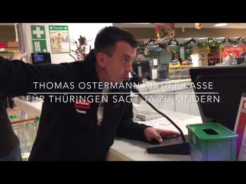 Thüringen sagt Ja zu Kindern - Thomas Ostermann an der Kasse