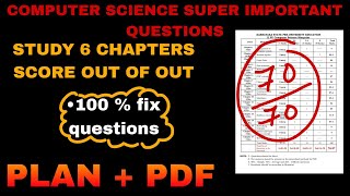 HOW TO SCORE 65+ IN COMPUTER SCIENCE |2ND PUC COMPUTER SCIENCE MOST IMPORTANT QUESTIONS CHAPTER WISE
