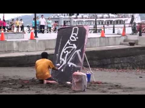 INCRIVEL !!! Um artista de rua pinta Bruce Lee