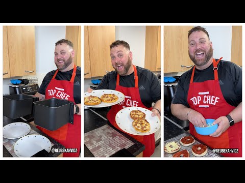 Air Fryer Pizza bagels (you NEED to try these!)