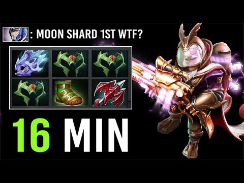 WTF Moon Shard 1st Item Sniper Giga Fast 1v5 Can't Stop Him New Imba Meta 7.31c Dota 2