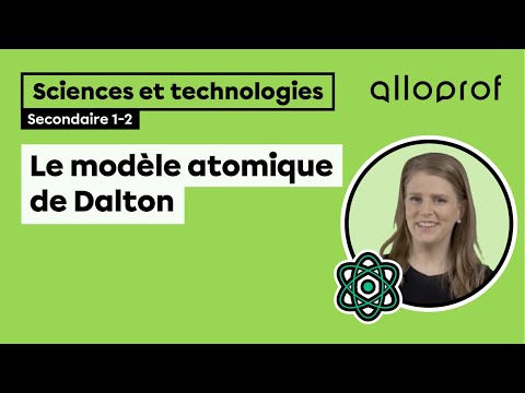 Le modèle atomique de Dalton | Sciences et technologies | Alloprof